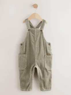 Next Corduroy Dungarees (3mths-7yrs) Sage Green New