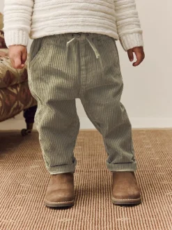Next Corduroy Pull On Trousers (3mths-7yrs) Sage Green Best