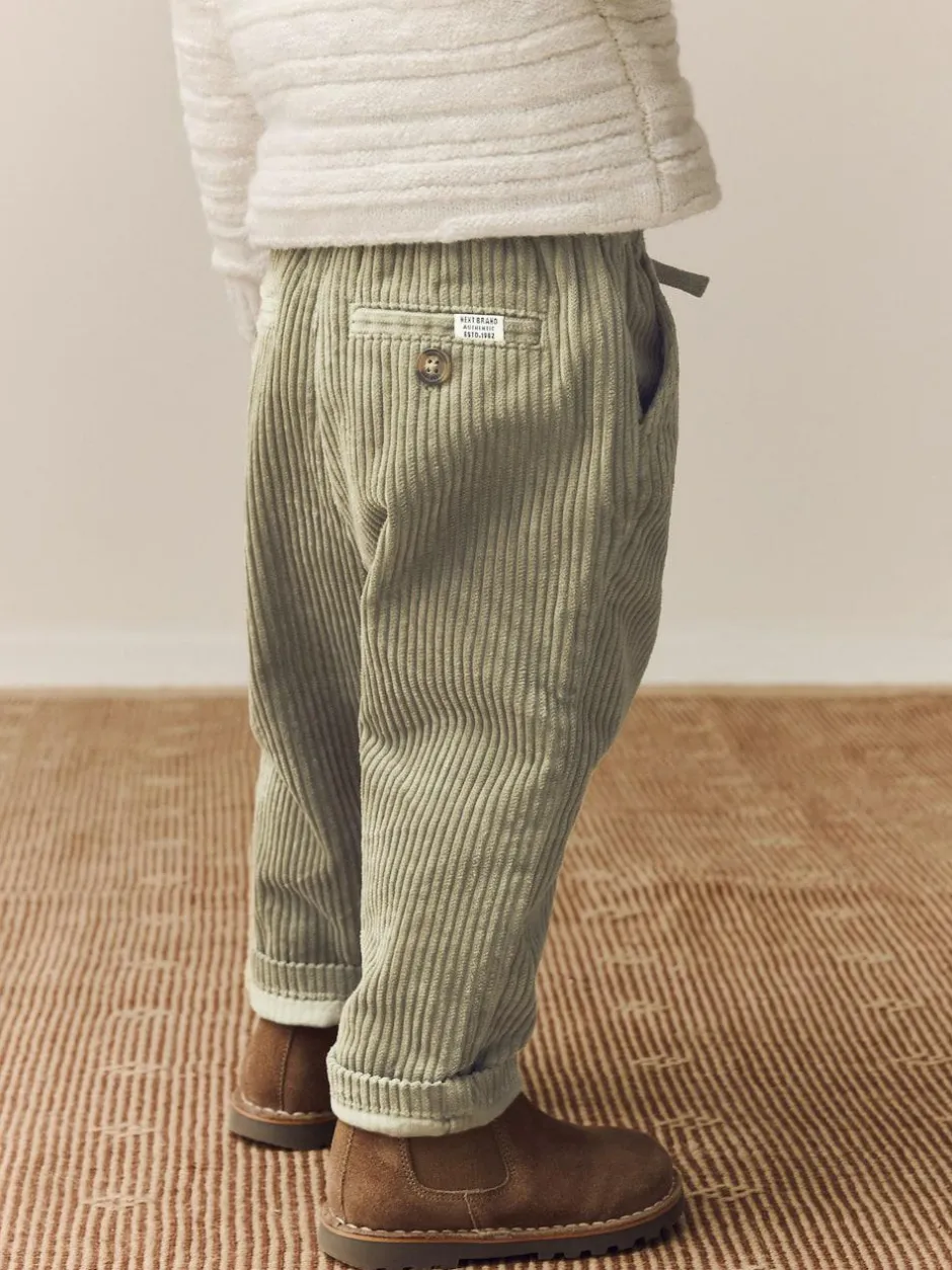 Next Corduroy Pull On Trousers (3mths-7yrs) Sage Green Best