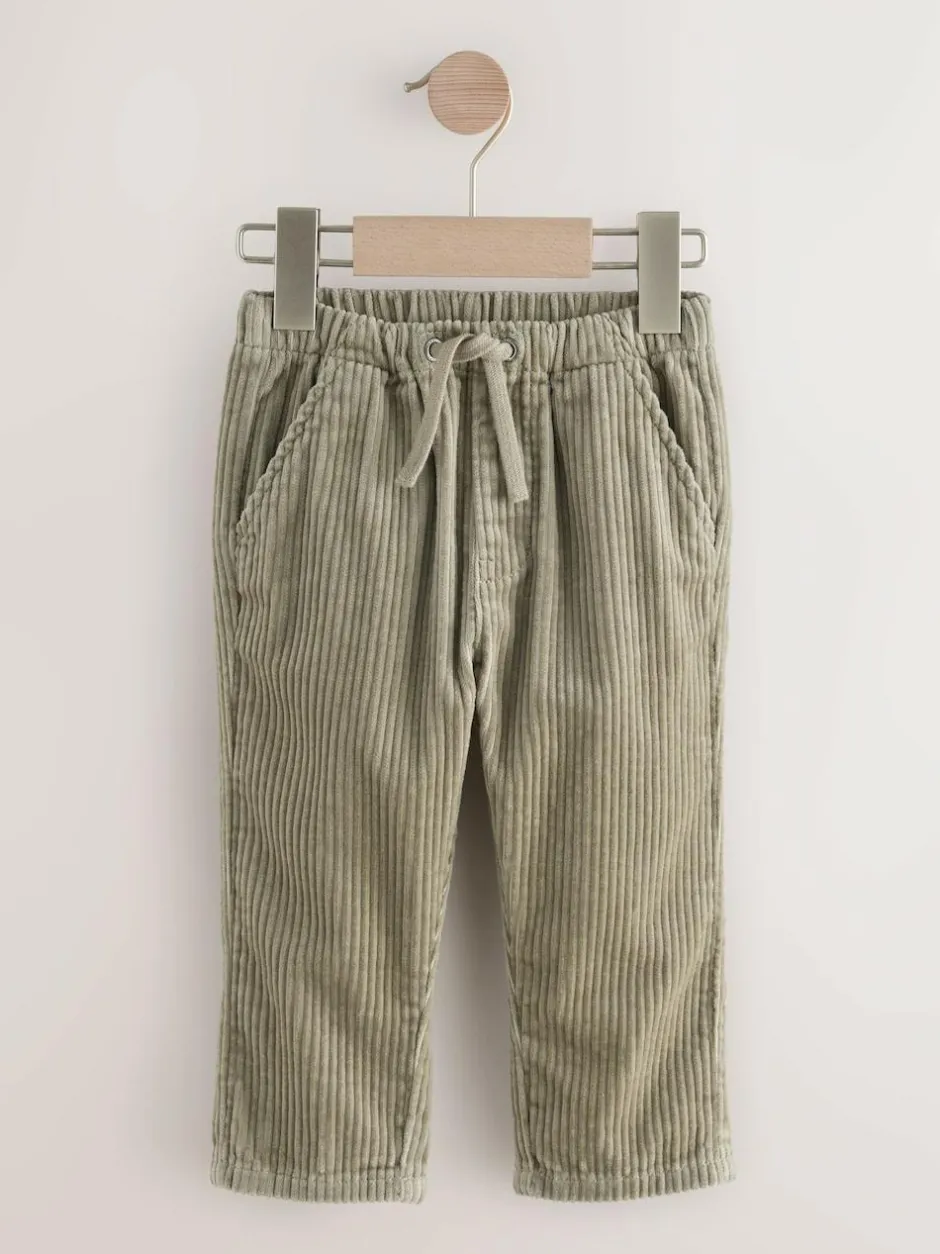 Next Corduroy Pull On Trousers (3mths-7yrs) Sage Green Best