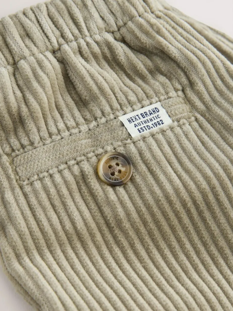 Next Corduroy Pull On Trousers (3mths-7yrs) Sage Green Best