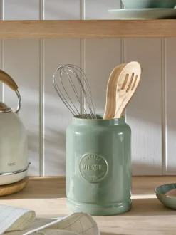 Next Country Badge Utensil Pot Sage Green