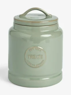Next Country Badge Treat Storage Jar Sage Green Outlet