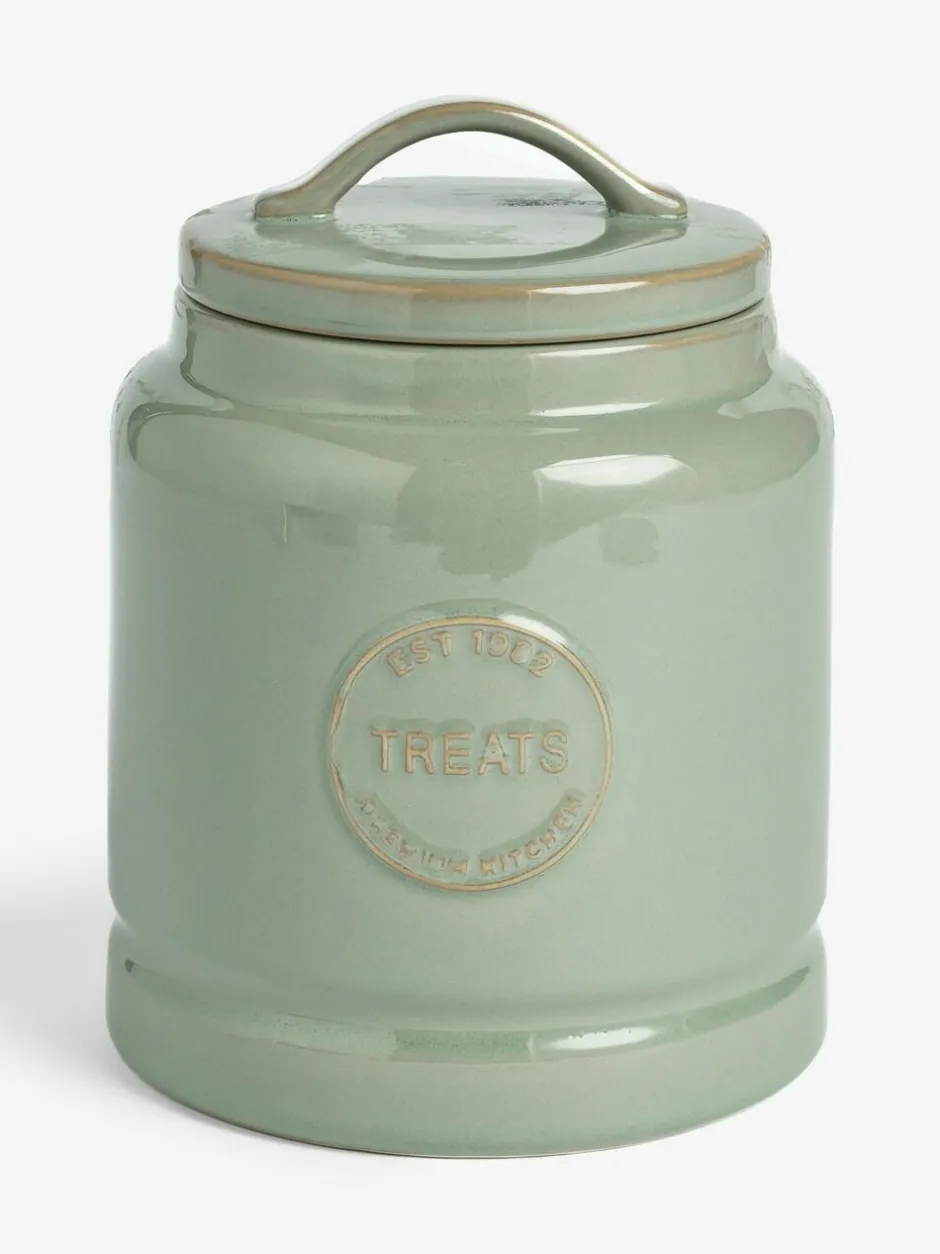 Next Country Badge Treat Storage Jar Sage Green Outlet