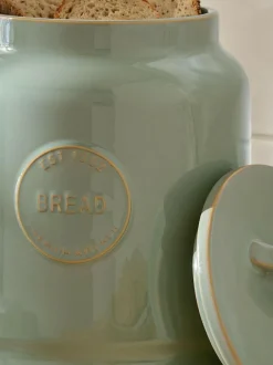 Next Country Badge Bread Bin Sage Green Sale