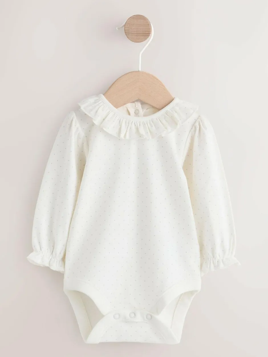 Next Sage Green Embroidered Long Sleeve Bodysuit and Cord Dungaree 2 Piece Baby Set (0mths-3yrs) New