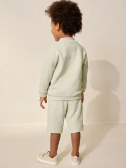Next Jersey Bomber and Shorts Set (3mths-7yrs) Sage Green Sale