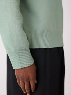 Next Sage Green Relaxed Fit Snoopy Graphic Print Crew Neck Jumper Hot