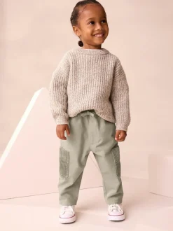 Next Sage Green Side Pocket Pull On Trousers (3mths-7yrs)