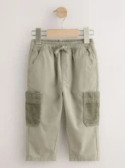 Next Sage Green Side Pocket Pull On Trousers (3mths-7yrs)