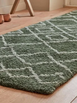 Next Sage Green Smart Global Berber Runner Discount