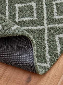 Next Sage Green Smart Global Berber Runner Discount