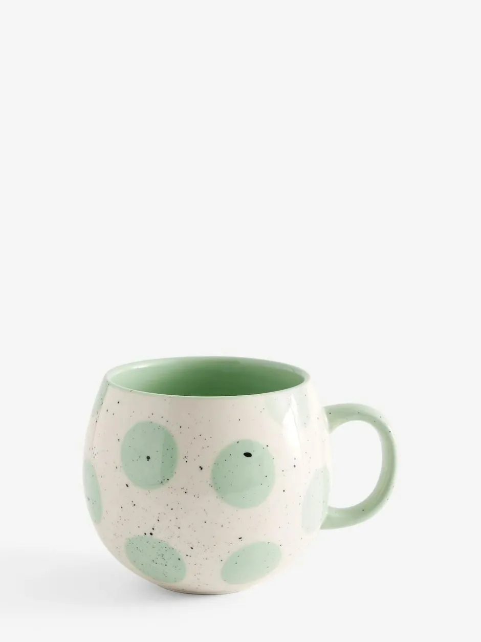 Next Sage Green Speckle Spot Mug Clearance