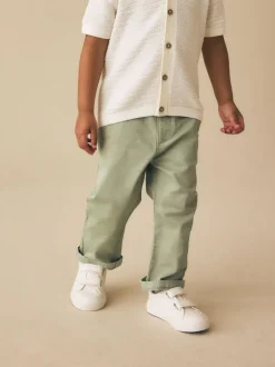 Next Sage Green Stretch Chino Trousers (3mths-7yrs) Best