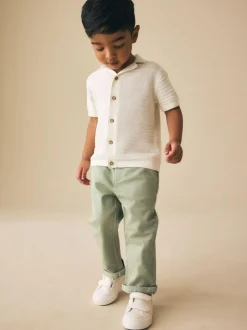 Next Sage Green Stretch Chino Trousers (3mths-7yrs) Best