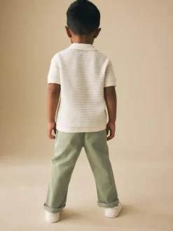 Next Sage Green Stretch Chino Trousers (3mths-7yrs) Best