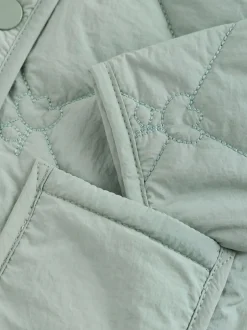Next Sage Green Tulip Quilted Nylon Baby Jacket (0mths-2yrs) Discount
