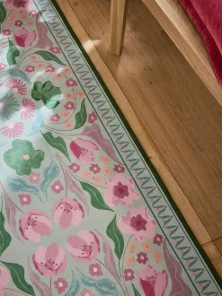 Next Sage Green Washable Bettie Floral Print Runner Outlet