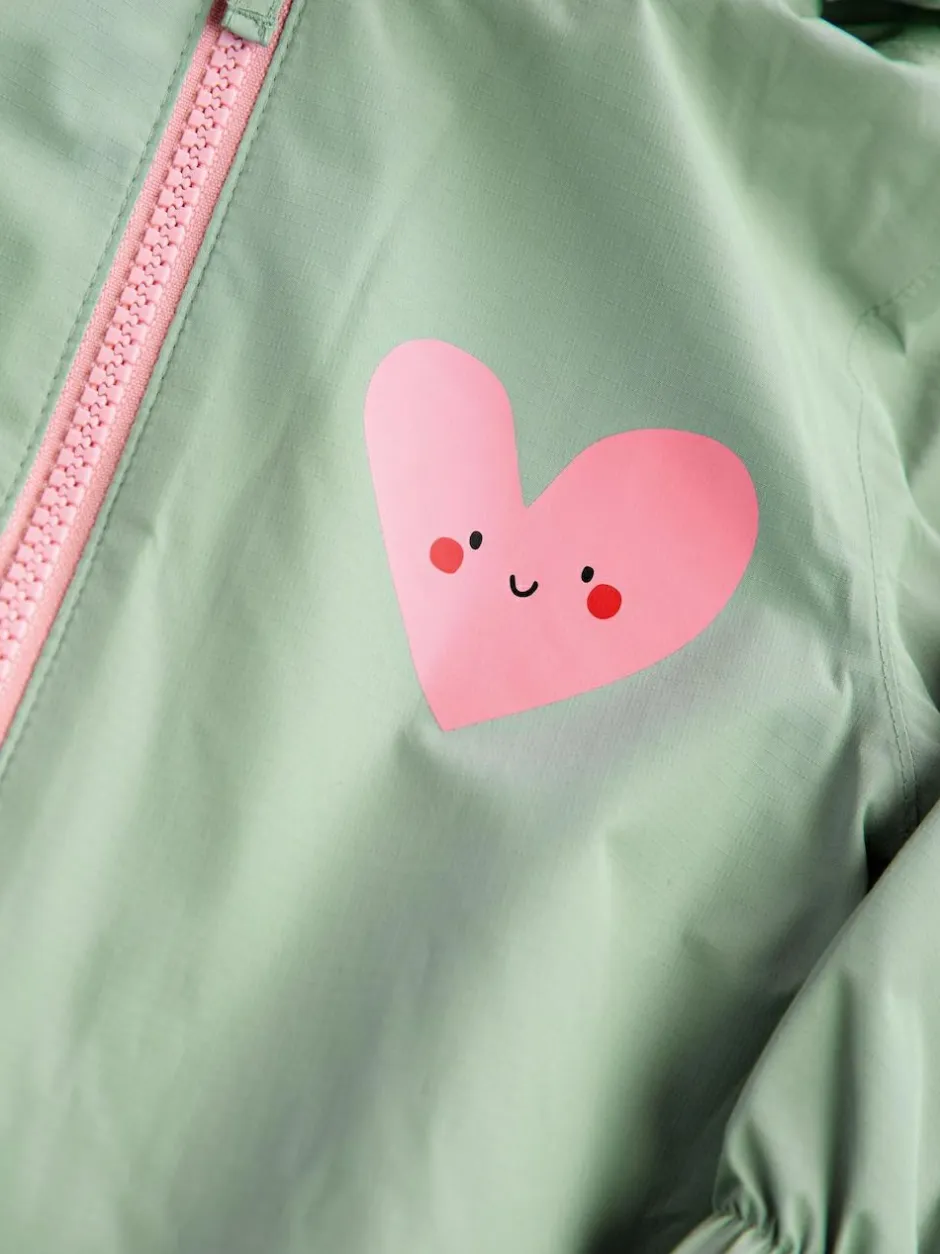 Next Sage Green Waterproof Printed Puddlesuit (3mths-7yrs) Clearance