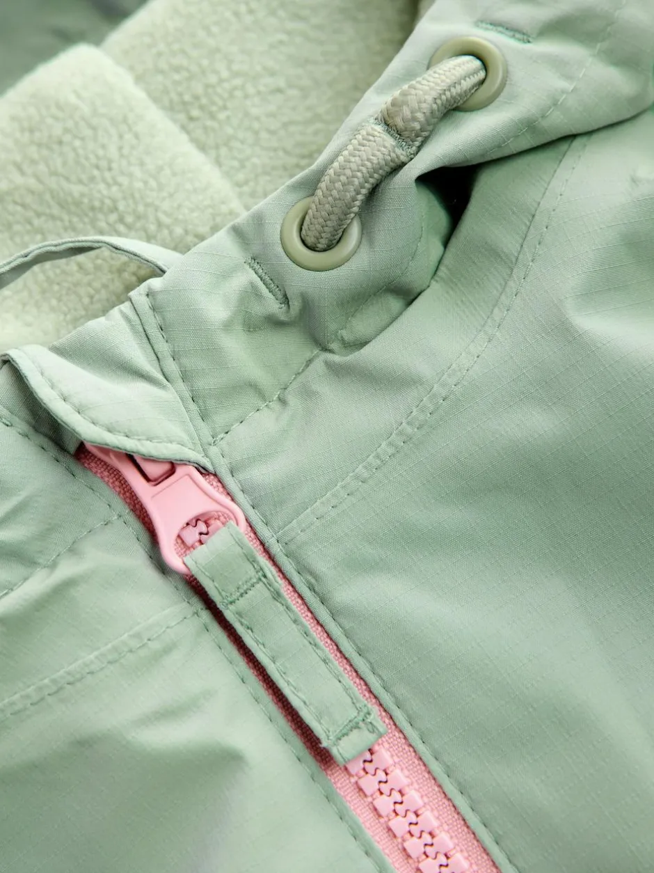 Next Sage Green Waterproof Printed Puddlesuit (3mths-7yrs) Clearance