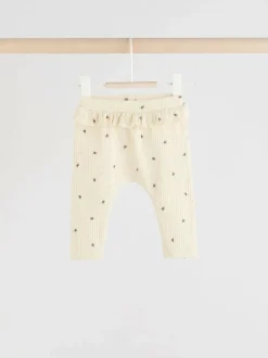 Next Sage Green/Coral/Ditsy Baby Leggings 4 Pack (0mths-2yrs) Sale