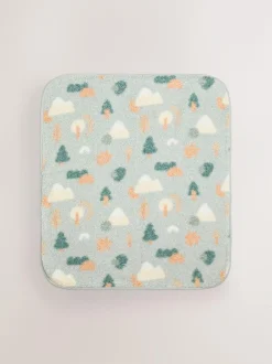 Next Baby Fleece Blanket Sage Woodland Shapes Online