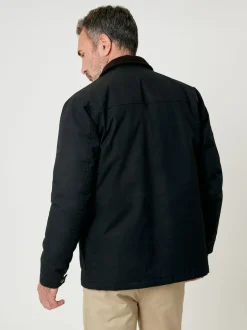 Saltwell Waxed Cord Collar Jacket Black