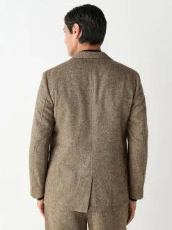 Next Relaxed Fit Wool Blend Suit Jacket Sand Online