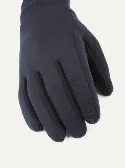 Sealskinz Acle Water Repellent Nano Fleece Gloves Blue Hot