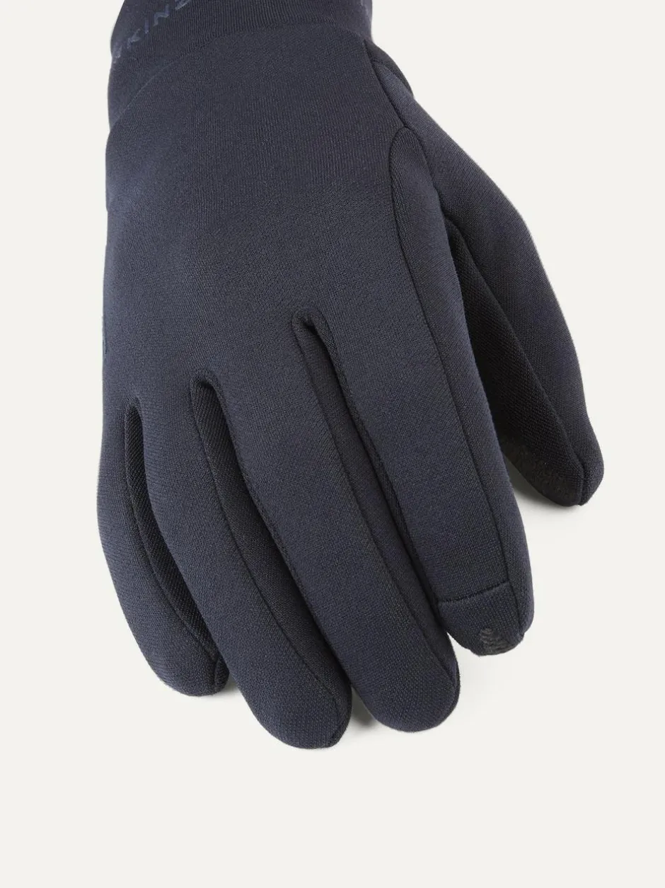 Sealskinz Acle Water Repellent Nano Fleece Gloves Blue Hot
