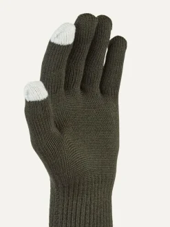 Sealskinz Green Hanworth Solo Merino Gloves Best