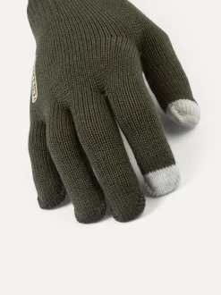 Sealskinz Green Hanworth Solo Merino Gloves Best