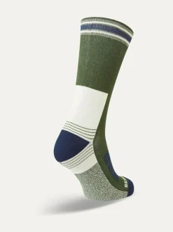 Sealskinz Norwich Waterproof Cold Weather Mid Length Hiking Socks Green Clearance