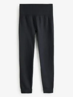 self. Seamless Bum Scrunch Leggings Black New
