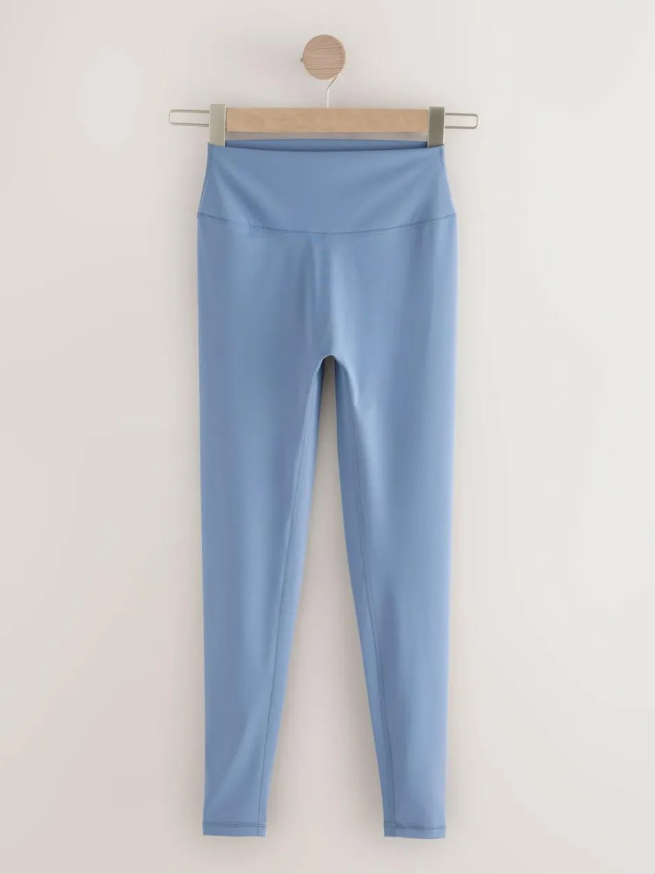 self. Blue High Waist Leggings