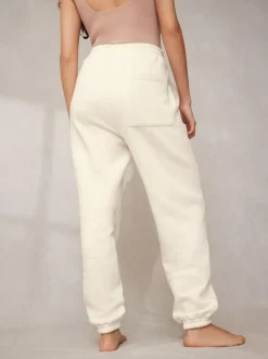 self. Cuffed Joggers Ecru Discount