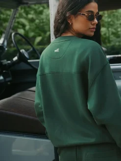 self. Sweatshirt Green Clearance