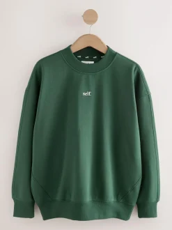 self. Sweatshirt Green Clearance
