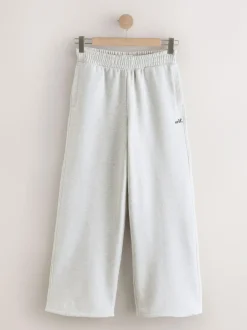 self. Grey Wide Leg Joggers New