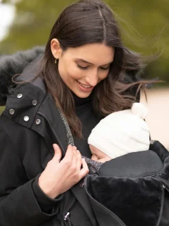 Seraphine Premium Sub-Zero Down Filled 3-In-1 Maternity & Babywearing Parka Black Outlet