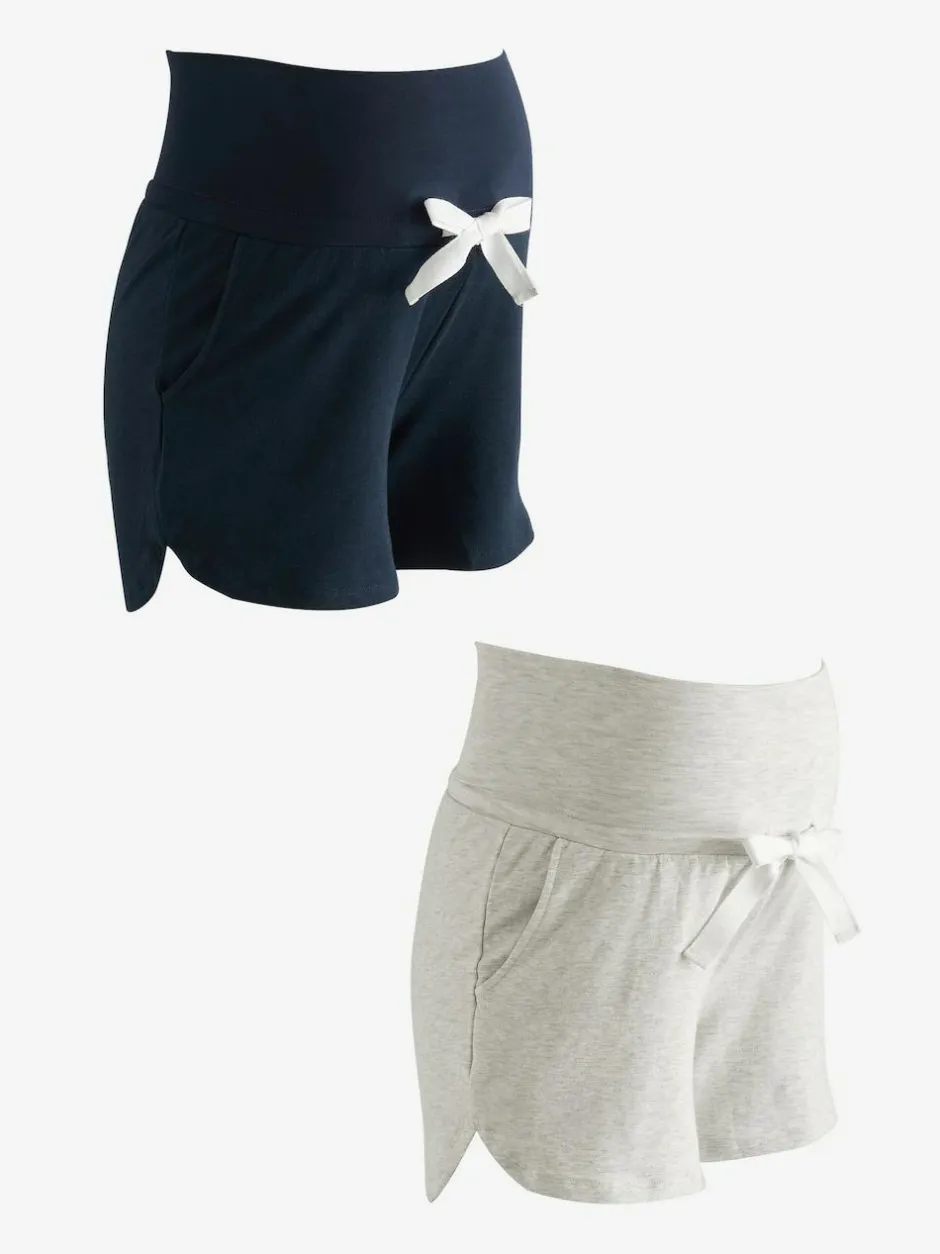 Seraphine Blue Maternity Loungewear Shorts 2 Pack Hot