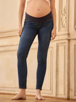 Seraphine Premium Organic Maternity Underbump Skinny Jeans Indigo Blue Best