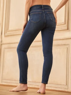 Seraphine Premium Organic Maternity Underbump Skinny Jeans Indigo Blue Best