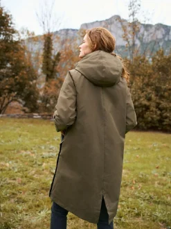 Seraphine 3 in 1 Maternity & Babywearing Parka with Borg Lining Khaki Best