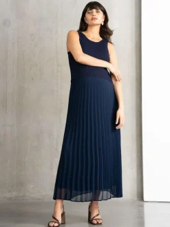 Seraphine Maternity Blue Dress with Topper Discount