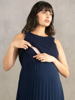 Seraphine Maternity Blue Dress with Topper Discount