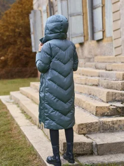 Seraphine Long 3-In-1 Maternity & Babywearing Puffa Coat Pewter Grey Sale