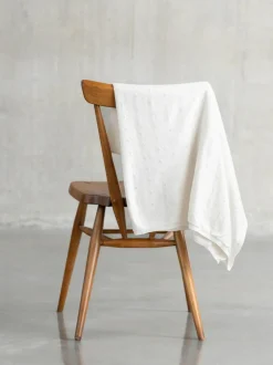 Seraphine White Ivory Baby Washable Cashmere Blend Pointelle Blanket Best