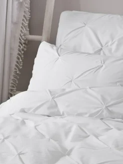 Serene White Lara Duvet Cover And Pillowcase Set Online