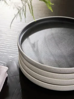 Next Set of 4 Black Otis Side Plates Best